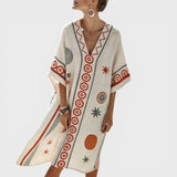 Émilie - Robe de Plage Élégante en Soie pour des Looks d'Été Inoubliables