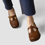 Elizabeth - Chaussures orthopédiques T Mary Jane avec sangle