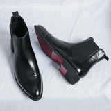 Edgar™ Bottines Chelsea Brillantes avec Semelle Rouge