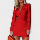 Gabriela - Robe Blazer Élégante avec Décolleté Profond