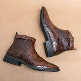 Ivo™ Luxe Bottines Croco-Patron pour Hommes