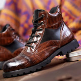 Bottes de Luxe Ed™ pour Hommes avec Croco