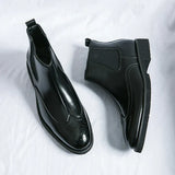 Fabian™ Bottines Chelsea Brillantes pour Hommes