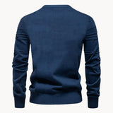 Pull Tricoté pour Homme – Pull Slim Fit en Mélange de Coton Respirant