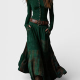 Graciete - Robe en daim avec ceinture
