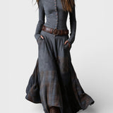 Graciete - Robe en daim avec ceinture
