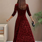 Vespera | Robe Midi Florale Élégante