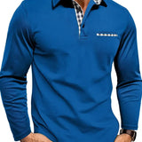 Polo Homme à Manches Longues Casual Stretch Confort