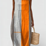 Marie - Robe en Blocs de Couleurs
