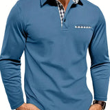 Polo Homme à Manches Longues Casual Stretch Confort
