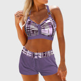 Janelle | Bikini Taille Haute Côtelé