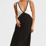 Lara - Robe Longue Bicolore