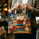 Sac Artisanal - Imprimé Floral et Livres