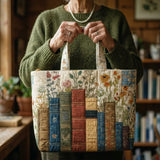 Sac Artisanal Matelassé - Livres et Fleurs