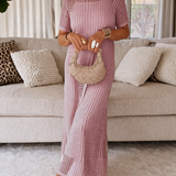 Beta - Robe Maxi Cut-Out à Manches Longues + Robe Intérieure Gratuite