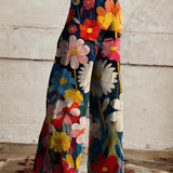Léna - Pantalons Amples Fleuris