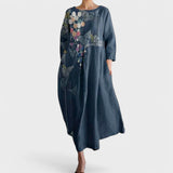 Ana - Robe colorée avec décolleté en V