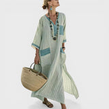 Amandine - Robe Longue de Plage pour un Look d'Été Stylé