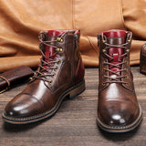 Daniël™ Bottes en Cuir Classiques pour Hommes